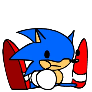 ⬇️ Sonic Sonic, Igel, Blau telegram sticker