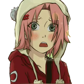 😧 Sakura Haruno Naruto anime, manga, sakura, haruno, naruto, cartoon whatsapp sticker