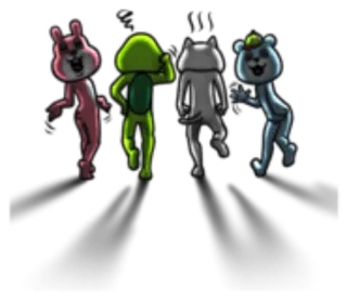 😐 Animales de dibujos animados, Bailando, Animación, Personajes whatsapp sticker