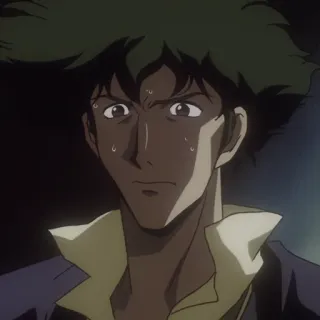 🚬 Spike Spiegel Cowboy Bebop Anime, Cowboy Bebop, Spike Spiegel, Personagem, Ficção científica whatsapp sticker
