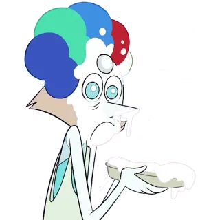 😫 Pearl Steven Universe 만화, 애니메이션, 캐릭터, 진주, 스티븐 유니버스, 표정, 충격 telegram sticker