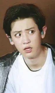 😳 Chanyeol kpop, chanteur, exo, drôle, mème, idole, chanyeol telegram sticker
