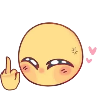 🖕 emoji, middle finger, angry, offensive telegram sticker