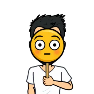 😳 Kartun, Emoji, Wajah, Orang, Stiker whatsapp sticker