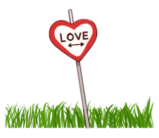 ❣ LOVE amor, corazón, signo, hierba telegram sticker