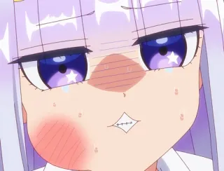 😢 Anime, Kawaii, Lucu, Emosional, Malu, Wajah whatsapp sticker