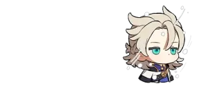 🌟 Albedo Genshin Impact Albedo, Genshin Impact, Chibi, Anime, Personagem telegram sticker