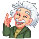 Albert Einstein @TgEmojis telegram emojis 😂