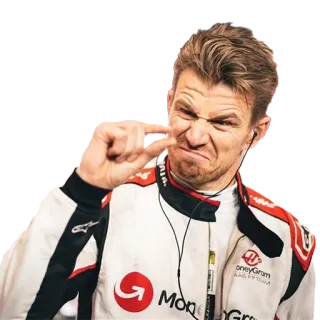 🫨 pilote, nico hulkenberg, course, formule 1, sport automobile, f1, voiture de course whatsapp sticker