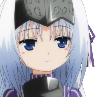 🙂 anime, caballero, casco, personaje, chica, linda, armadura telegram sticker