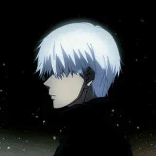 😕 Ken Kaneki Tokyo Ghoul Anime, Ghoul, Ken Kaneki, Weiße Haare telegram sticker