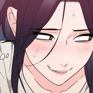 😏 sourire narquois, animé, manga, femme, dessin animé whatsapp sticker