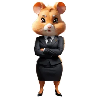 🐹 anthropomorphic, mouse, businesswoman, suit, animal, cartoon telegram sticker