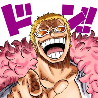 🦩 Donquixote Doflamingo One Piece Anime, Cattivo, Manga, Pirata, Doflamingo telegram sticker