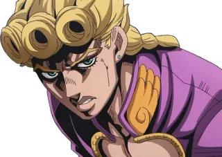 😠 Giorno Giovanna JoJo's Bizarre Adventure Anime, Manga, Jojo, Giorno, Charakter whatsapp sticker