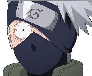 😳 Kakashi Naruto Аниме, Какаши, Наруто, Ниндзя, Смешной, В шоке telegram sticker