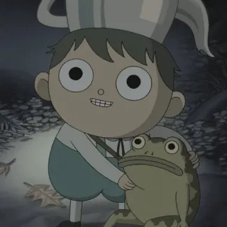 🍫 Wirt Over the Garden Wall 卡通, 动画, 青蛙, 儿童, OTGW, 花园墙外, 沃特 telegram sticker