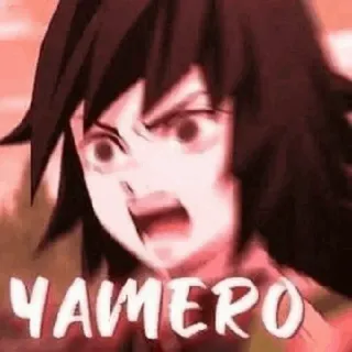 😖 YAMERO anime, meme, angry, japanese telegram sticker
