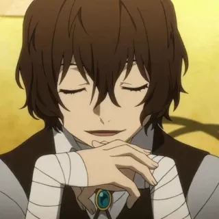 🧱 Osamu Dazai Bungo Stray Dogs Anime, Bungo Stray Dogs, Osamu Dazai, Dazai, Personaggio, Manga telegram sticker