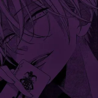 🖤 JOKER Anime, Manga, Joker, Carta, Carta da gioco, Personaggio, Viola telegram sticker