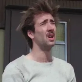 🌧 Nicolas Cage 배우, 밈, 웃긴, 얼굴 telegram sticker