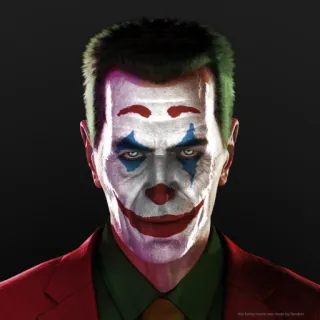 🤡 this funny meme was made by hendrix Joker, Badut, Meme, G-Man telegram sticker