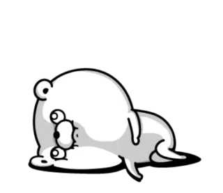 😶 Dibujos animados, Oso, Lindo, Perezoso, Cansado telegram sticker