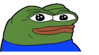 ✋ Pepe the Frog pepe, rana, meme, emoticono, internet, dibujo animado telegram sticker