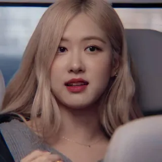 🍐 Rose persona, mujer, rubia, K-pop, cantante, celebridad, Rose, Blackpink telegram sticker