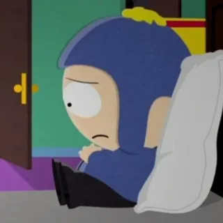 😞 Craig Tucker South Park cartoon, South Park, Craig, Craig Tucker, sad telegram sticker