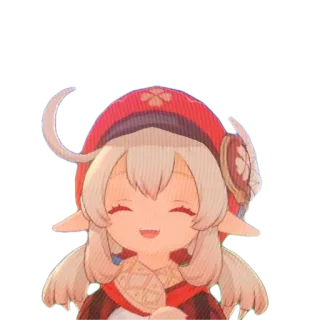 😊 Klee Genshin Impact Klee, Genshin Impact, anime, video game, imut, karakter, senyum telegram sticker