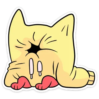 🙈 Мультфильм, Милый, Каваий, Смешной, Персонаж, Животное telegram sticker