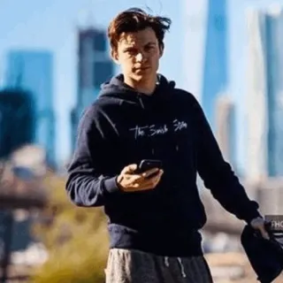 ⚙ The Smith State hombre, sudadera con capucha, teléfono, casual, urbano whatsapp sticker