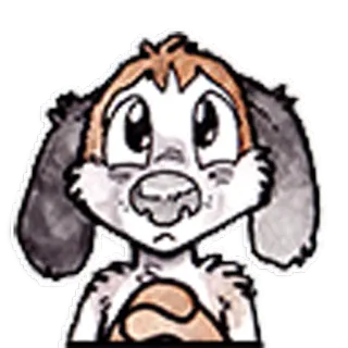 😭 dog, cartoon, animal, puppy, sticker whatsapp sticker