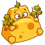 Cheese telegram stickers