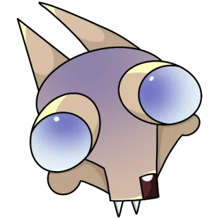 😱 dibujo animado, monstruo, criatura, alienígena, ojos, pegatina, ilustración, animal telegram sticker