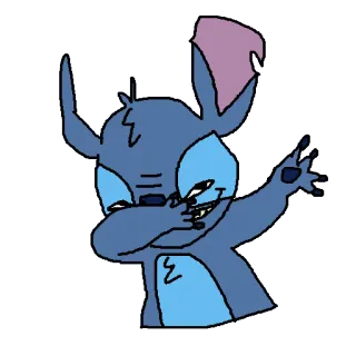 😂 Stitch Stitch, Lilo & Stitch, Dab, Alieno, Cartone animato telegram sticker