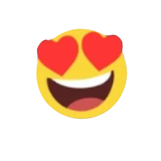 😍 Эмодзи, Любовь, Сердечки, Лицо, Улыбка, Счастье telegram sticker