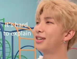 🥲 it's hard to explain Meme, Ausdruck, Zitat, Schwierig, Gesicht, Person whatsapp sticker