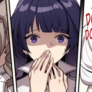 🤭 DO
DO
DO Anime, Manga, Choqué, Surpris, Bande dessinée, Cheveux violets whatsapp sticker