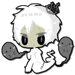 👻 幽灵, 可爱, 恐怖, 卡通, 卡哇伊 telegram sticker