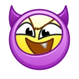 😈 Teufel, Emoji, Böse, Cartoon, Sticker whatsapp sticker