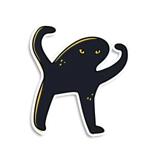 😡 cat, meme, funny, dancing whatsapp sticker