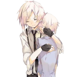 ❤️ Umarmung, Anime, Figuren, Zuneigung, Emotionen, Freundschaft telegram sticker