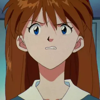 😤 Asuka Langley Soryu Neon Genesis Evangelion anime, character, manga, evangelion, Asuka Langley Soryu telegram sticker