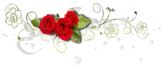 😷 roses, flowers, floral, decorative, greenery whatsapp sticker