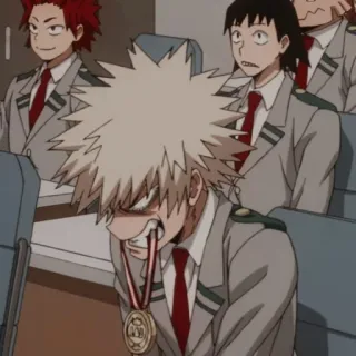 👿 Bakugo Katsuki My Hero Academia Anime, Manga, My Hero Academia, Bakugo, Personnage, Médaille telegram sticker