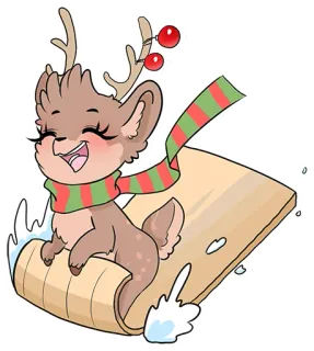Deer❄(@Valeria_Fills_Art) telegram stickers