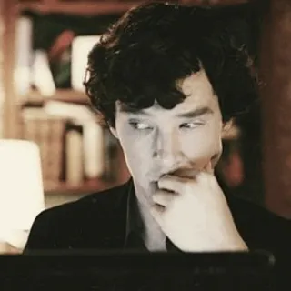 🔎 Sherlock Holmes Sherlock sherlock holmes, benedict cumberbatch, détective, bbc, sherlock, série tv whatsapp sticker