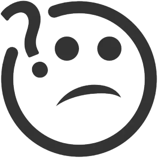 🤔 question mark, emoji, confused, questioning, face telegram sticker